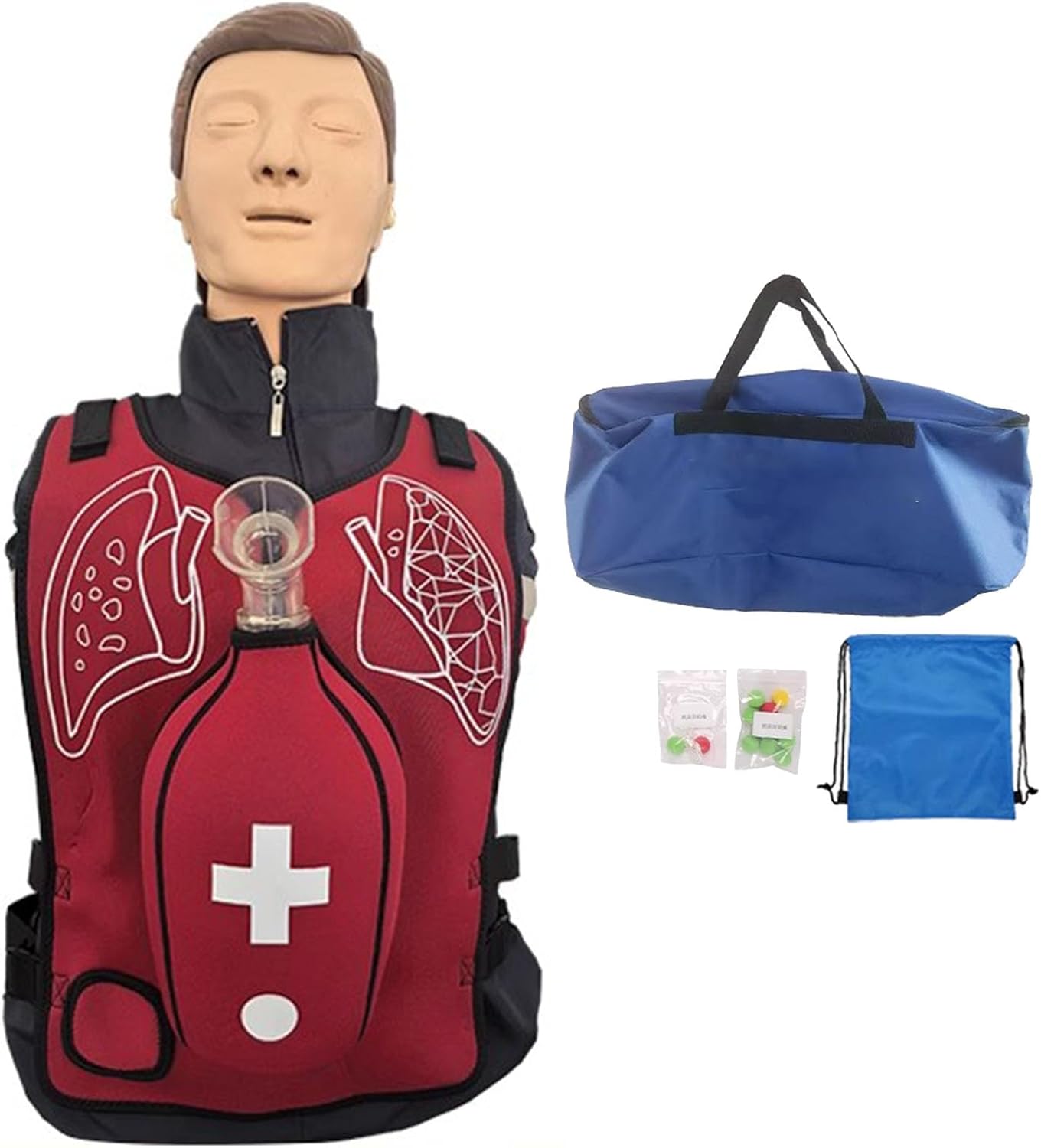 Heimlich Practice Training, Anti Choking Trainer with Back Slap, Training Vest First Aid Rescue Model for Choking and Suffocation Adult and Child,B-Child