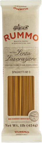 Rummo Spaghetti Pasta N.3 - Spaghetti Pasta Noodles, Durum Wheat Pasta, Thin Spaghetti Noodles, Italian Pasta, Dry Pasta - 16 Ounce (Pack of 20)