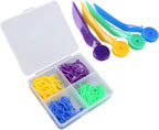 Windplus Dental Wedges, 400pcs Dental Plastic Wedge Disposable Fixing Wedge with Hole, Dental Sectional Matrix Wedges, Dental Add-on Wedges, Teeth Interproximal Wedges. (Colorful 4PCS)