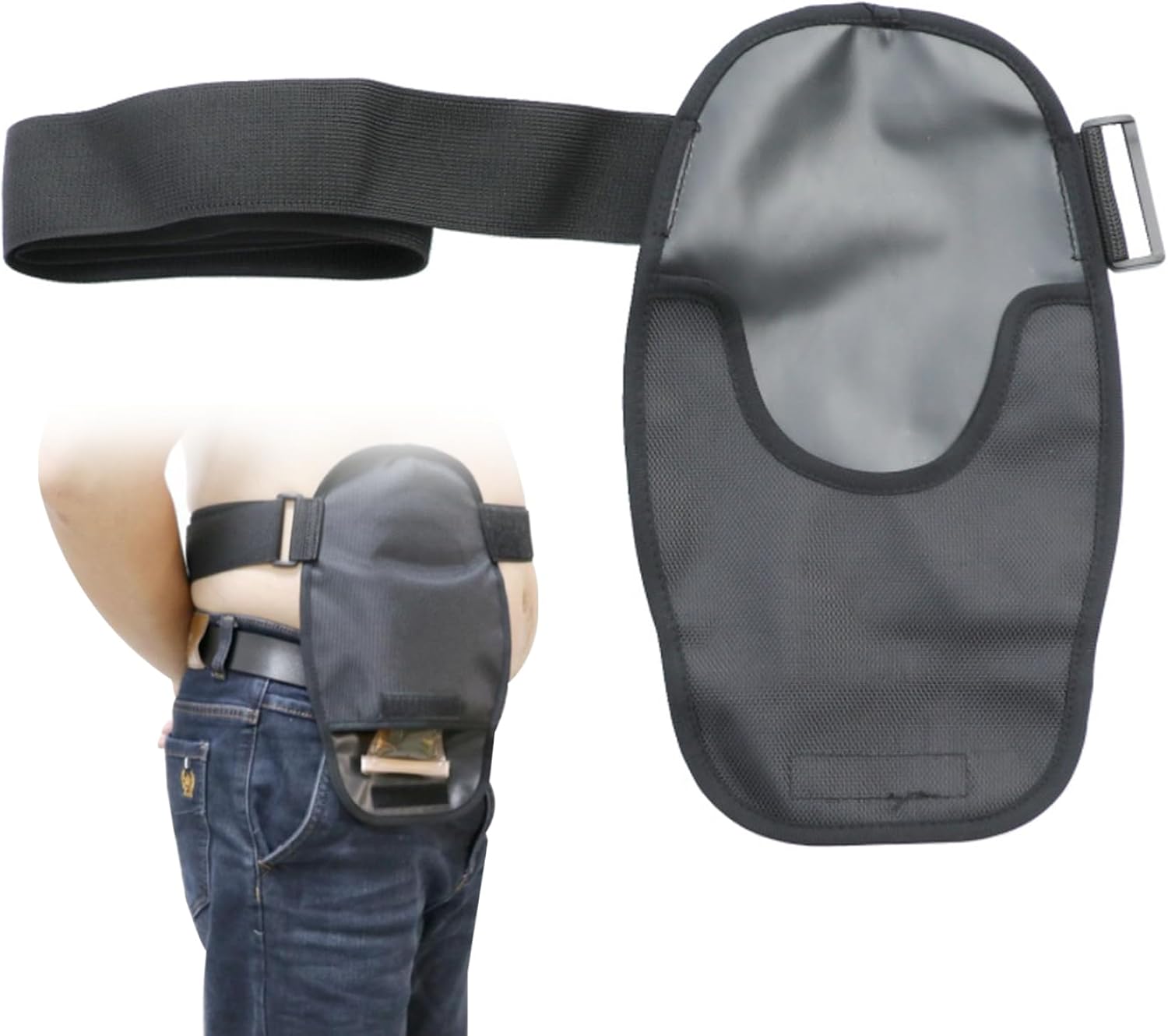 Ostomy Bag Covers 31x18.5cm Waterproof Colostomy Ostomy Bag with Adjustable Elastic Belt Ostomy Pouch for Colostomy Ileostomy Urostomy Lumbar Supports, Black