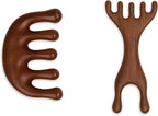 Natural Wooden Hair Growth Scalp Massager Comb - 5-Claw Head Wood Scalp Massage Tool for Stress Relief, Gua Sha & Scalp Therapy
