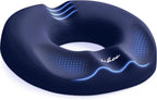 ZIKEE Dual U-Shaped Donut Pillow for Tailbone Pain, Hemorrhoid Pillow for Sitting with Pressure Relief Hole & Slope Design, Donut Seat Cushion for Coccyx, Postpartum & Post Surgery Sitting Relief