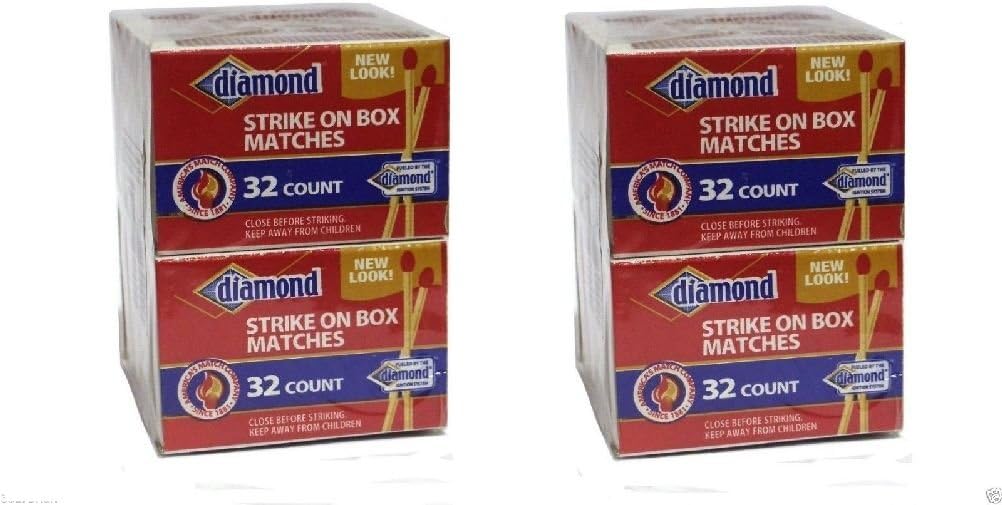 20 Boxes Diamond Wooden Strike On Box 640 Matches