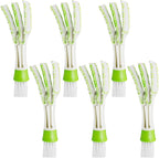 Mini Duster for Car Air Vent, SENHAI Set of 6 Automotive Air Conditioner Cleaner and Brush, Dust Collector Cleaning Cloth Tool for Keyboard Window Leaves Blinds Shutter