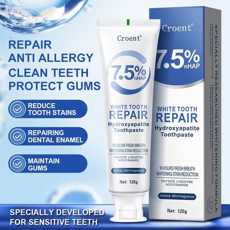 Hydroxyapatite Toothpaste,Gentle and Effective Formula Fresh Breath for Enamel Protection and Tooth Strengthening Oral Health. ﻿ (1)
