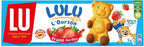 Lu Cookies | Bear Cakes Cookies Strawberry Filling 5 Bags | Lu Biscuits | Belgian Cookies | 5,2 Ounce Total
