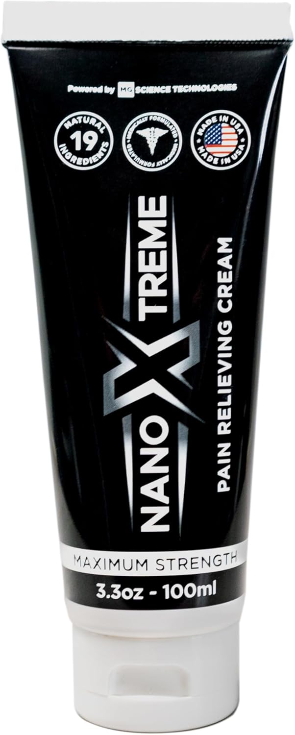 Pain Relief Cream – Fast-Acting Topical for Muscle, Joint & Nerve Deep-Absorbing, Long-Lasting Formula with Natural Ingredients – Cooling Sensation – 3.3oz Tube – Made in USA