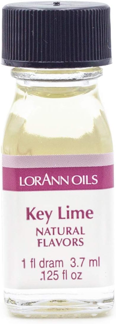 LorAnn Key Lime Super Super Strength Flavor, 1 dram bottle (.0125 fl oz - 3.7ml)