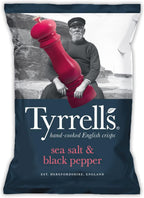 Tyrrells Chips Sea Salt & Crushed Black Pepper 150 g
