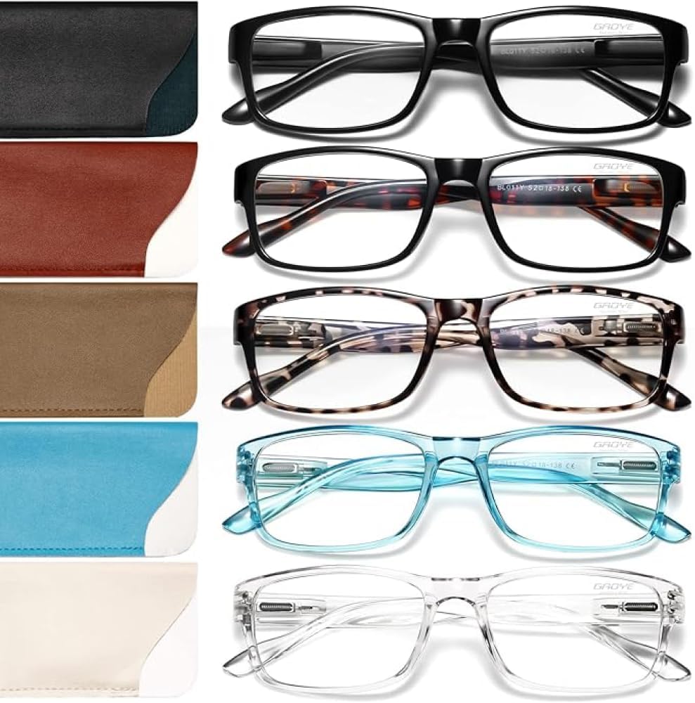 Gaoye Reading Glasses Men/Women, Eyeglasses, Blue Light Readers for Men/Women, Computer Eye Glasses, Cheaters