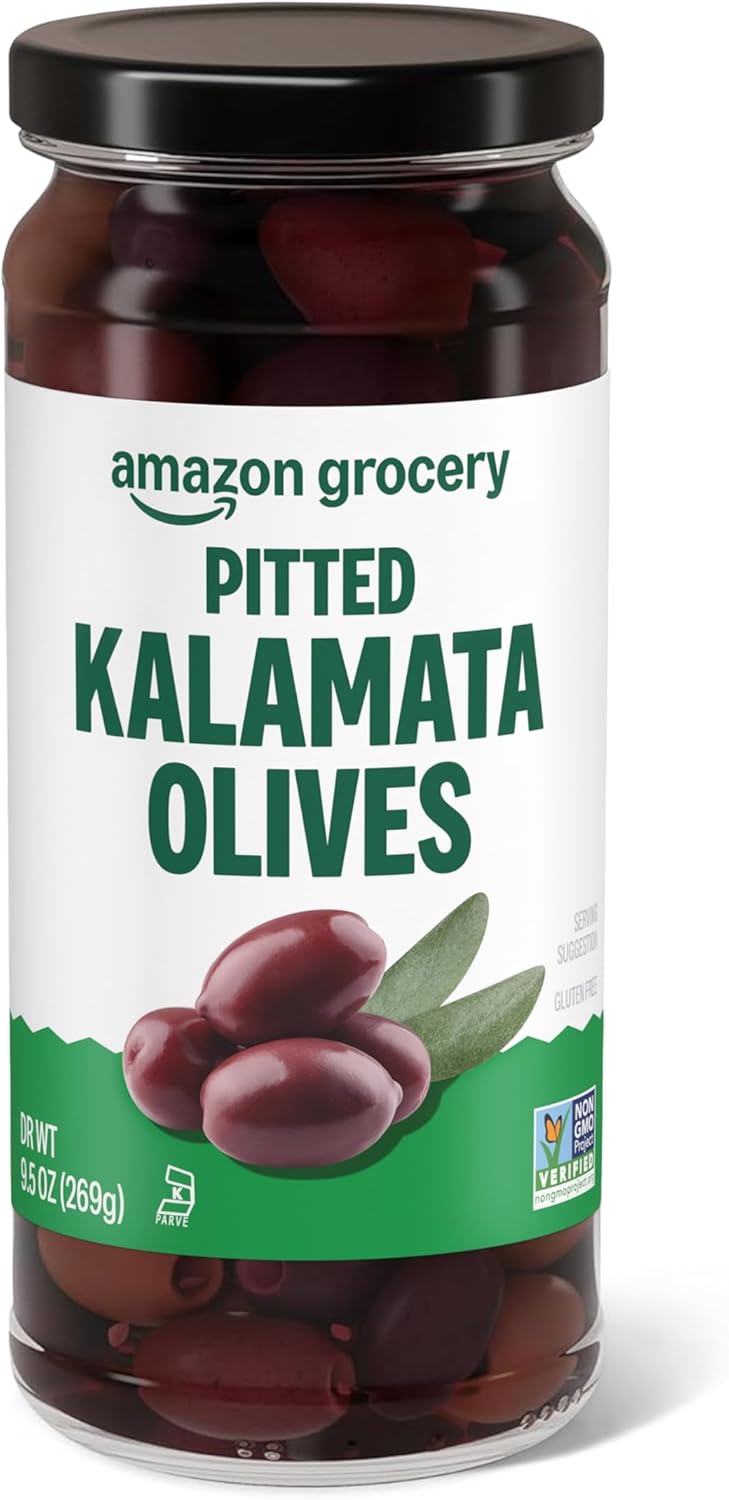 Amazon Grocery, Pitted Kalamata Olives, 9.5 Oz