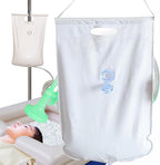 Bedside Shower Water Bag for Bedridden, Portable Hair Washing Station Bag to Wash Hair in Bed for Elderly Pregnant Women Disabled, 2.5GL, Sprinkler Head Use with Inflatable Hair Washing Basin