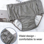 Moderate Urinary Incontinence Briefs, Breathable Incontinence Underpants Made of Cotton, Leak-Proof Underwear Washable Reusable Urinary Incontinence Briefs