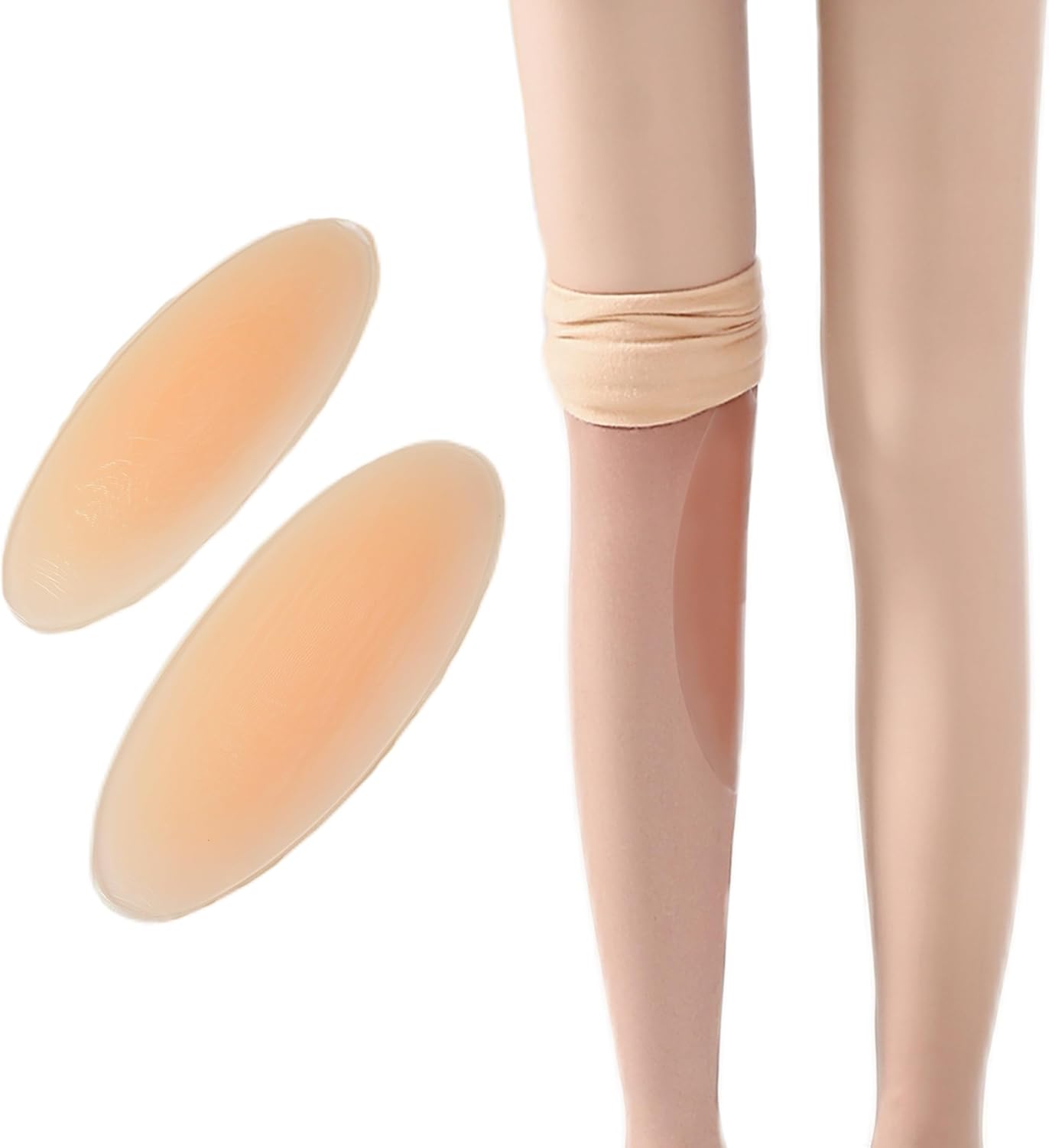 Silicone Adhesive Calf Pads, Calf Corrector,Soft Invisible Shaping Calf Pad for Crooked or Thin Skinny Legs