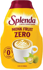 SPLENDA Monk Fruit Liquid Zero Calorie Sweetener Drops, 3.38 Fl Oz Bottle (Pack of 1)