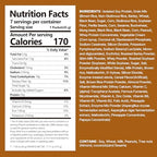 Flimeal Brown 17Grains Protein Shake, With Crunchy Protein Balls, Protein Smoothie Powder - 20g Protein, Low Sugar, Keto-Friendly Meal Replacement Shake, 1.59oz, 7packs, 7 Servings (7 Packs X 1.59 oz)