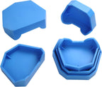 Dental Model Base Former Kit Impression Trays Dental Lab Plaster Mold Base Forming Set (6Pcs/Set)