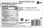 Yupik Organic White Rice, Long Grains, 2.2 lb (35.2 oz), Non-GMO, Vegan, Gluten-Free, Kosher, Salt-Free, Easy Preparation, Ideal for Recipes, Side Dishes, Salads & More