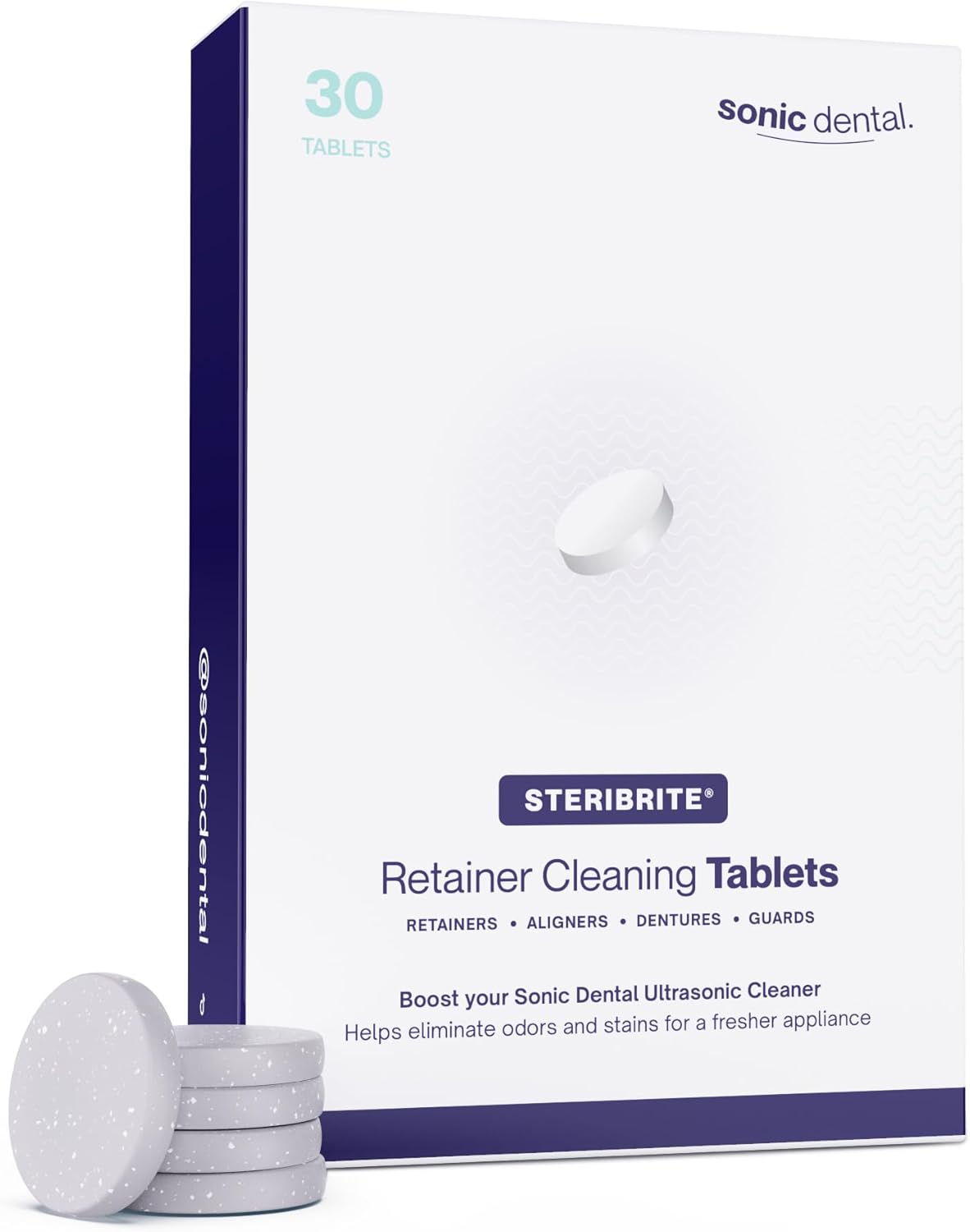 Cleaning Tablets with Steribrite® - 30 Tablets, 1 Month Supply. for use with the Sonic Pro