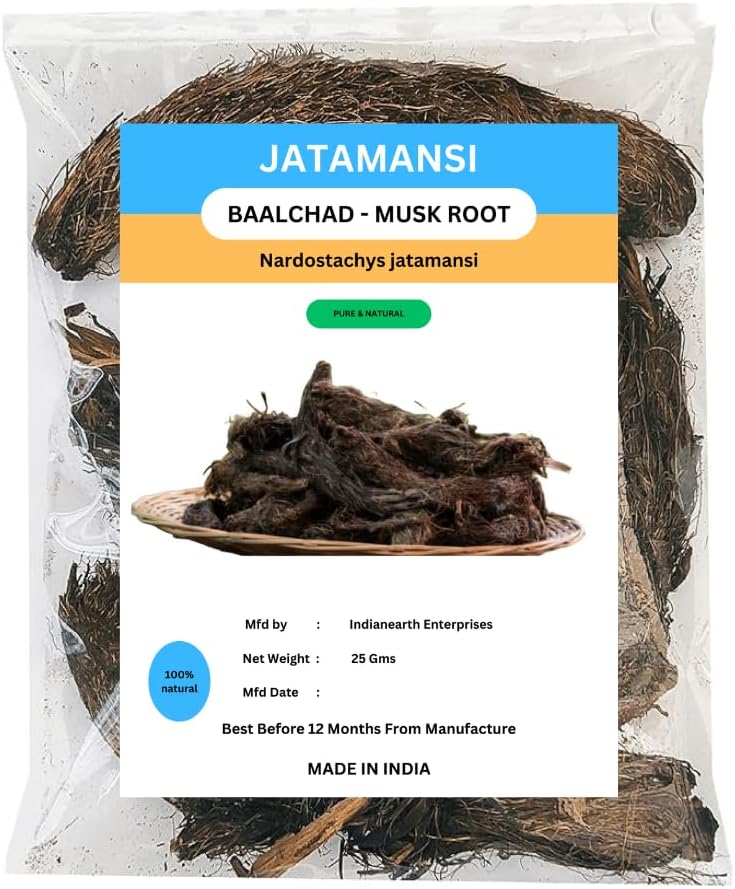 2 Packs Jatamansi Root | Balchad Musk Root | Nardostachys Jatamansi | Spikenard Indian - 25 GMS