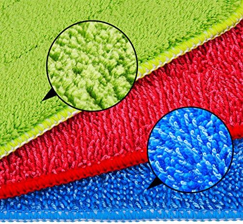 Shappy 3 Pack Reusable Microfiber Mop Pads Spray Mop Replacement Heads Cleaning Pad for Wet Dry Reveal Mops Pads for Floor Cleaning 16.5 x 5.5 Inch