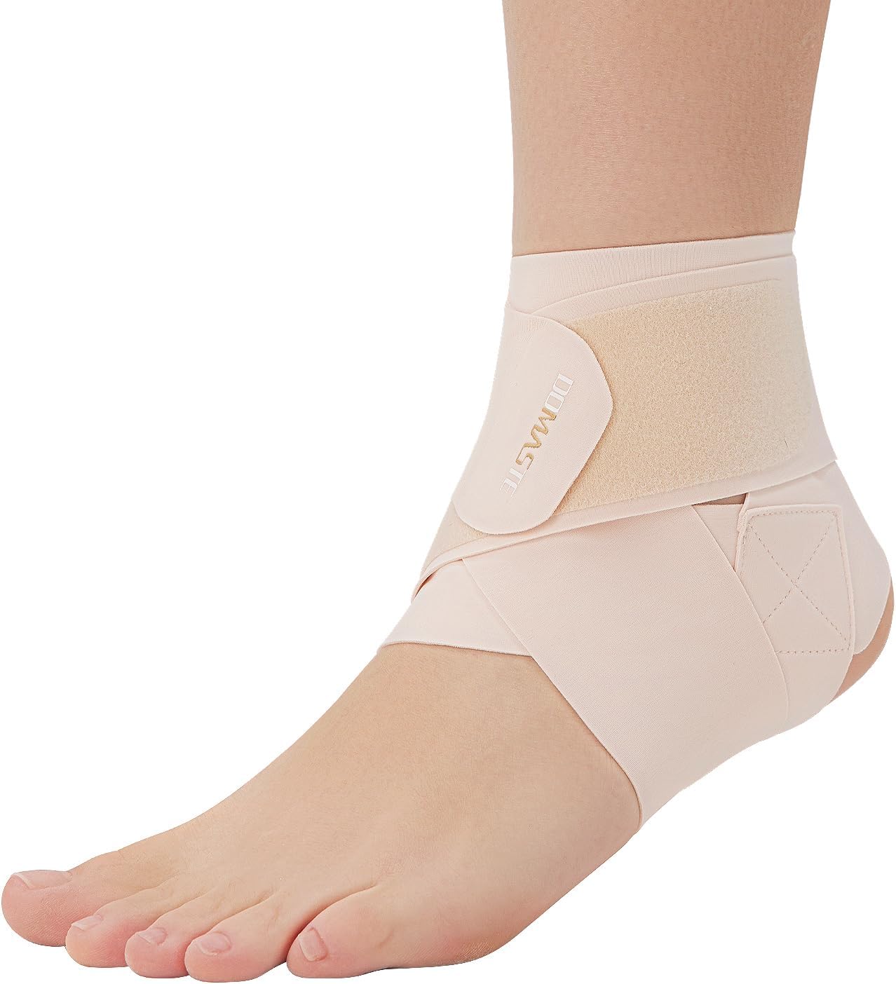Ultra Thin Ankle Wraps Ankle Brace for Men ＆ Women, Adjustable Ankle Straps for Arch, Sprained Foot, Tendinitis, Football, Basketball, Running（Misty Rose, Pack of 1）