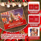 2025 Christmas Advent Calendar Gift Jigsaw Puzzle Countdown 24 Days of Christmas Family Craft Project 1008PCS, Christian Countdown Ideas for Adults and Kids, Holiday Home Supplies Decors Dog