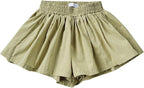 Girls' Athletic Shorts Butterfly Skirts 2 in 1 Kids Elastic High Waist Running Shorts Baby Girls Casual Loose Summer Clothes