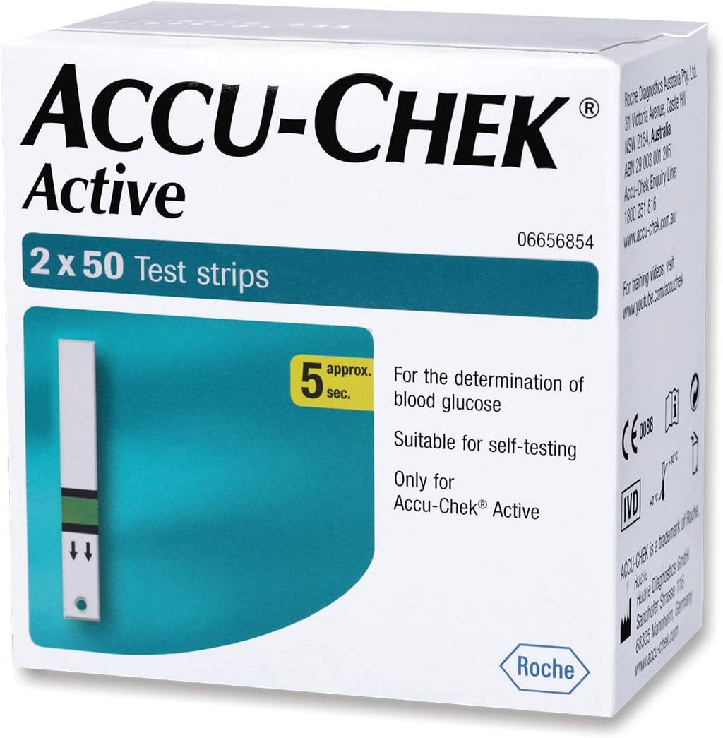 Accu-Chek Active Strips, 100 (50x2) (Multicolor)