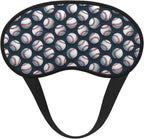 Baseball Softball Ball 2 Print Sleep Mask, Eye Mask for Sleeping with Elastic Strap Soft Blackout Travel Eye Cover Zero Pressure Night Blindfold for Women Men