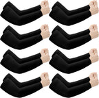 Janmercy 8 Pairs Elderly Skin Thin Protector Sleeves Bruise Abrasions Protective Arm Sleeve