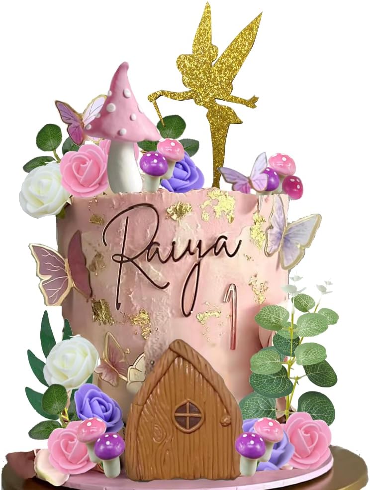 Fairy Cake Toppers Fairy Garden Topper for Birthday Baby Shower