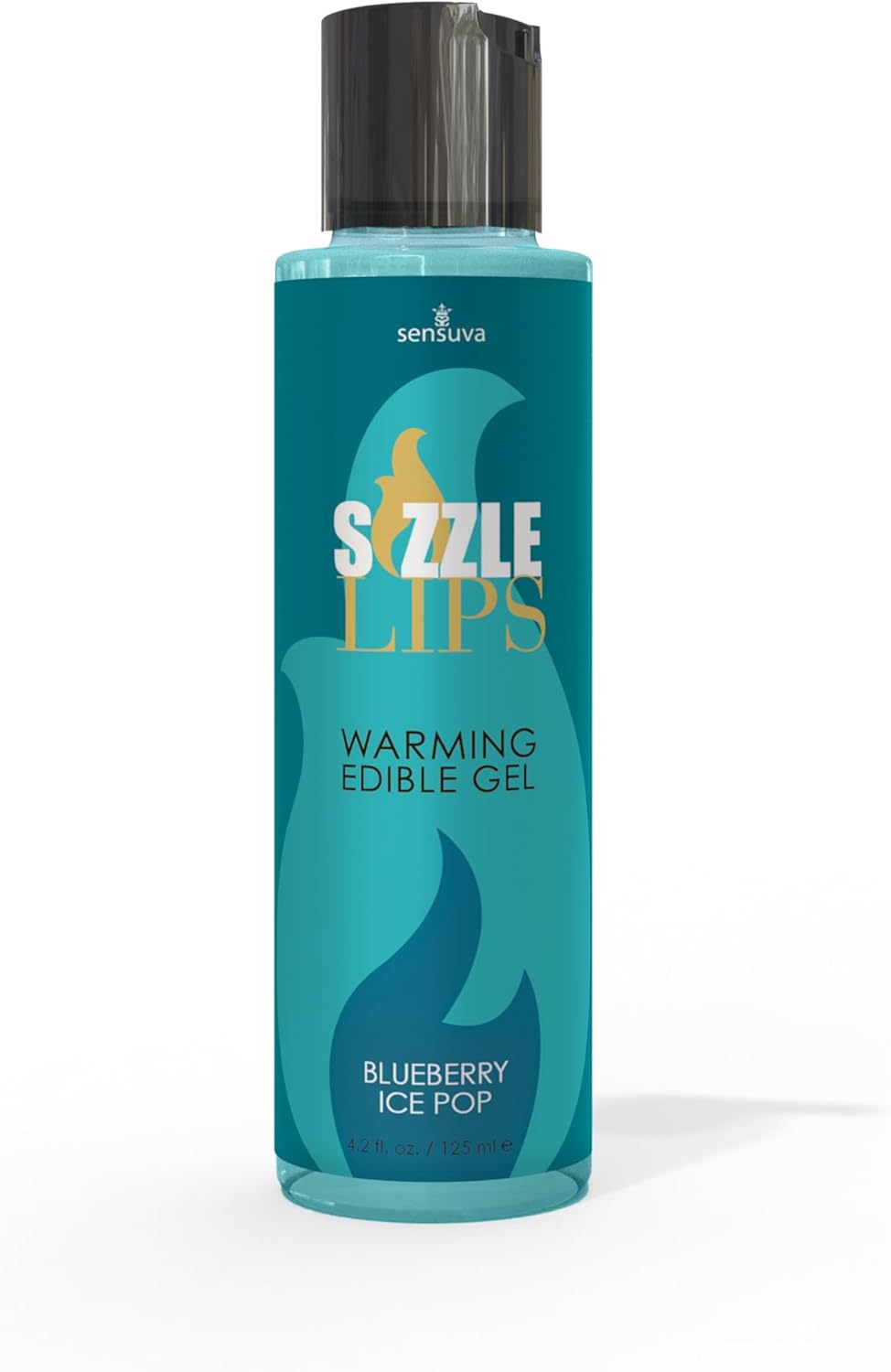 Sensuva Sizzle Lips Edible Warming Gel (Blueberry Ice Pop, 4.2 fl.oz)