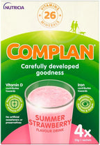 Complan Nutritious Vitamin Rich Drink Strawberry Flavour 4 x 55g Sachets
