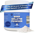 Zen Principle Grass-Fed Gelatin Powder, 1.5 lb. Custom Anti-Aging Protein for Healthy Hair, Skin, Joints & Nails. Paleo and Keto Friendly. Cooking and Baking. GMO-Free and Gluten-Free. Unflavored.