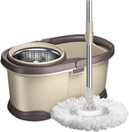 Spin Mop and Bucket Set Spin Mop and Bucket with Wringer Set - for Home Kitchen Floor Cleaning - Wet/Dry Usage on Hardwood & Tile Microfiber Spin Mop (Color : 3 mop Heads)