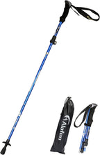 Aluminum Collapsible Ultralight Travel Trekking Hiking Pole for Men and Women (Fits 5'3" - 6'2")
