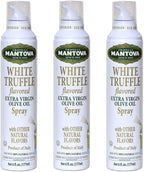 Mantova White Truffle Spray Extra Virgin Olive oil 8 oz, All natural product with no additives or aerosols, Product of Italy (Three Pack)