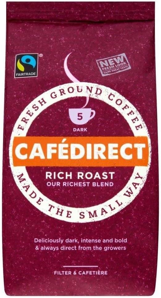 Cafedirect Fairtrade Rich Roast Ground Coffee 227g