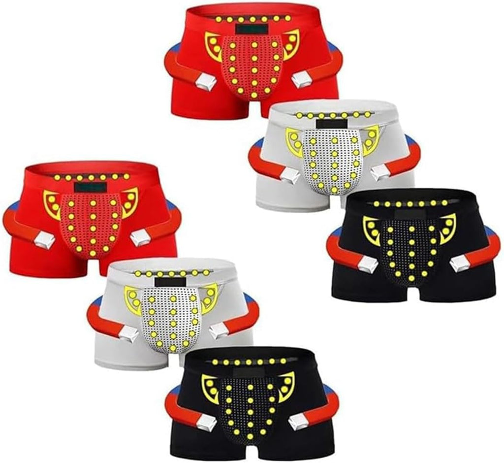 Men's Magnetic Therapy Underwear Briefs Enlargement Functional Boxer Briefs 3-Packs Health Care Panties Physiological Shorts