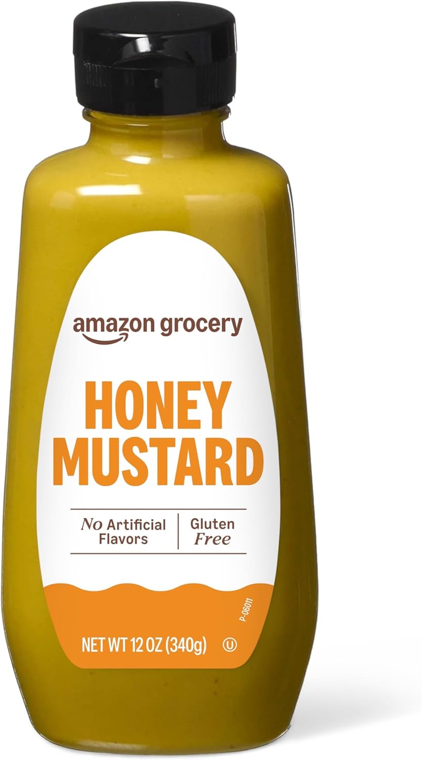 Amazon Grocery, Honey Mustard, 12 Oz (Previously Happy Belly, Packaging May Vary)