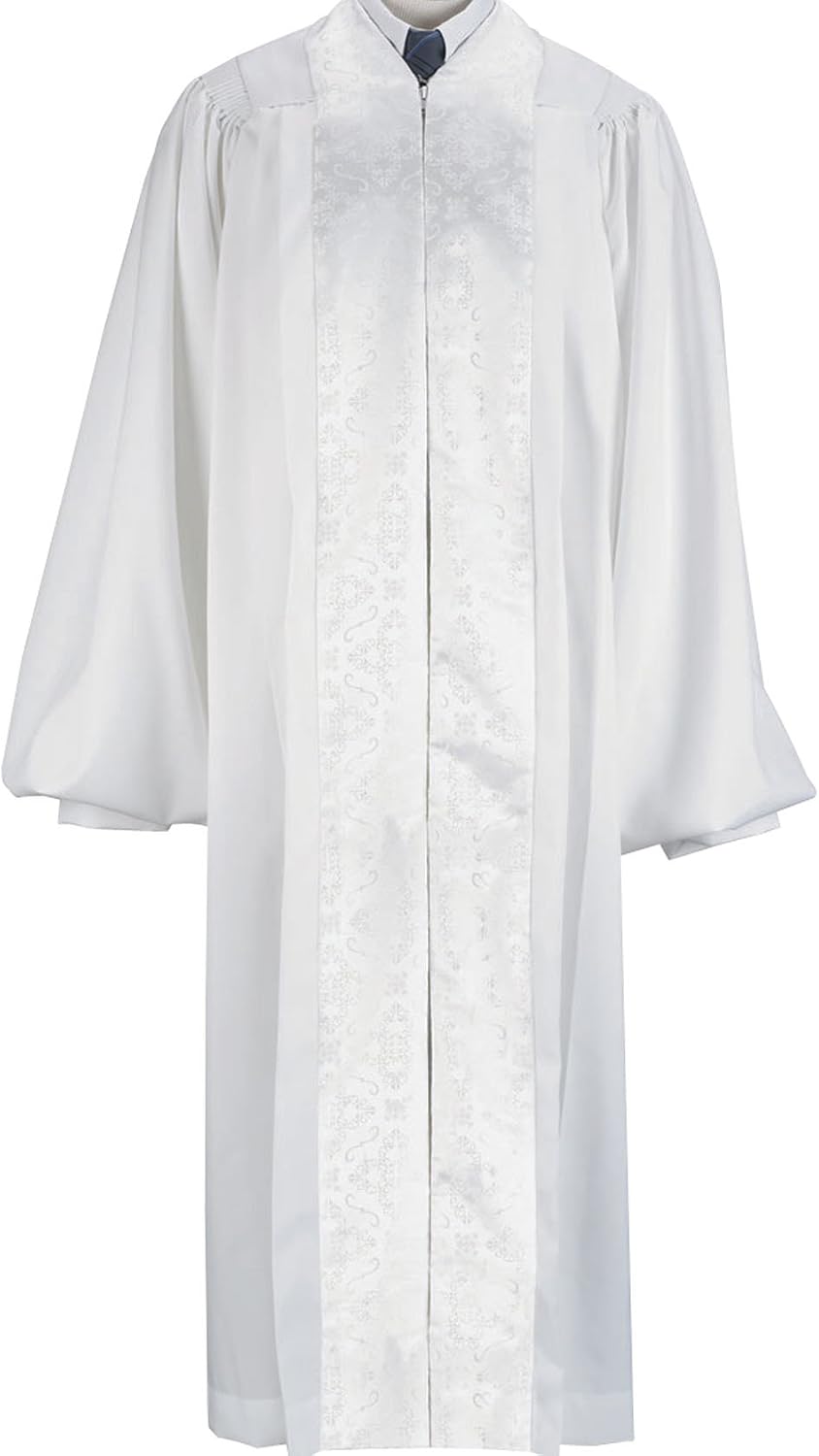 White Pulpit/Pastor Robe Available in Small, Medium, Large, X-large