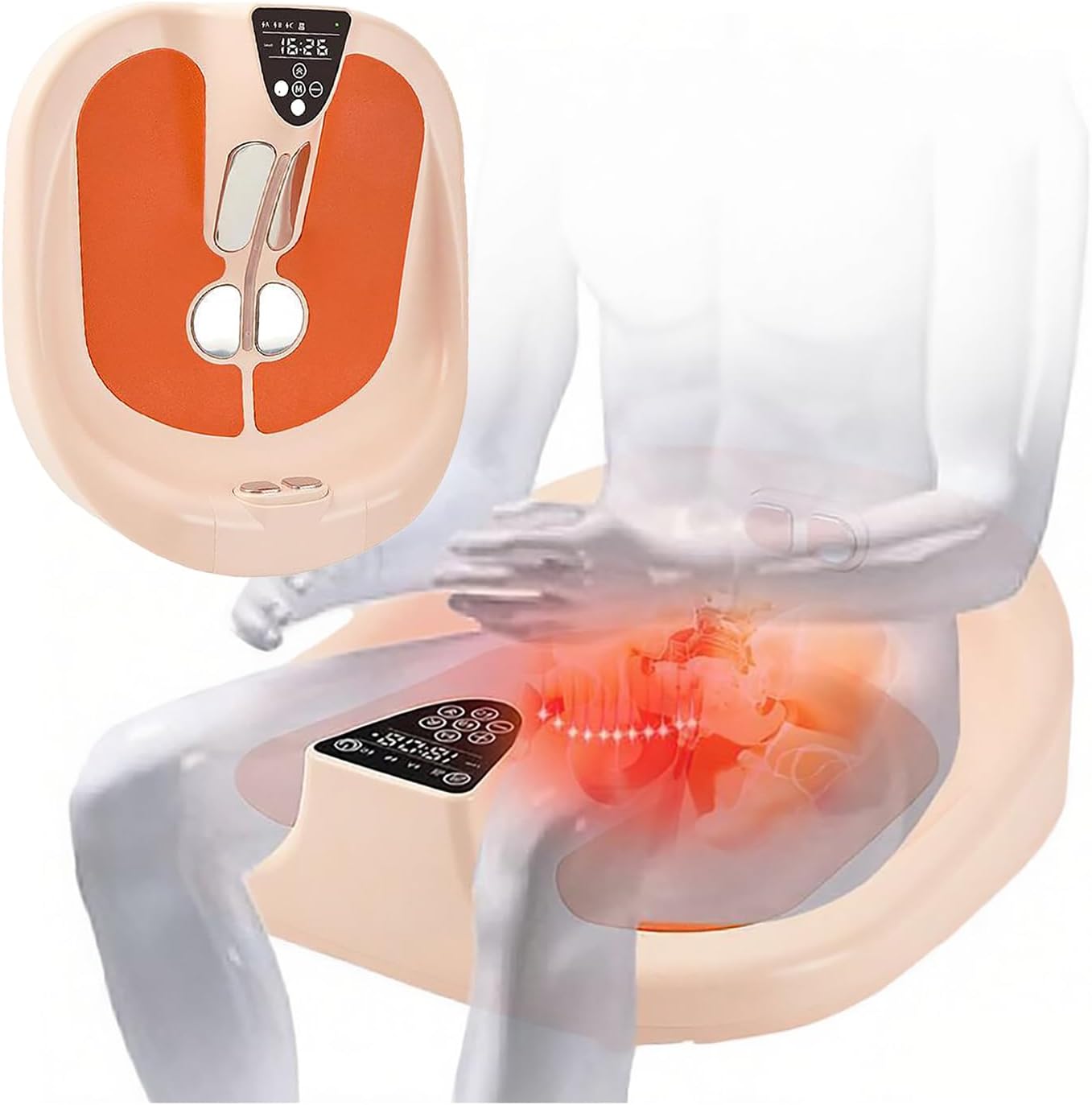 Pelvic Floor Muscle Repair Instrument, Portable Kegel Trainer, 5 Adjustable Intensity Levels, 38°C-44°C Heating, Non-invasive, for Repairs Pelvic Floor Muscles