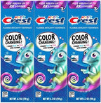 Crest Advanced Kid's Fluoride Toothpaste, Bubblegum Flavor, 4.2 oz, 3 Count, Color-Changing Anticavity Toothpaste
