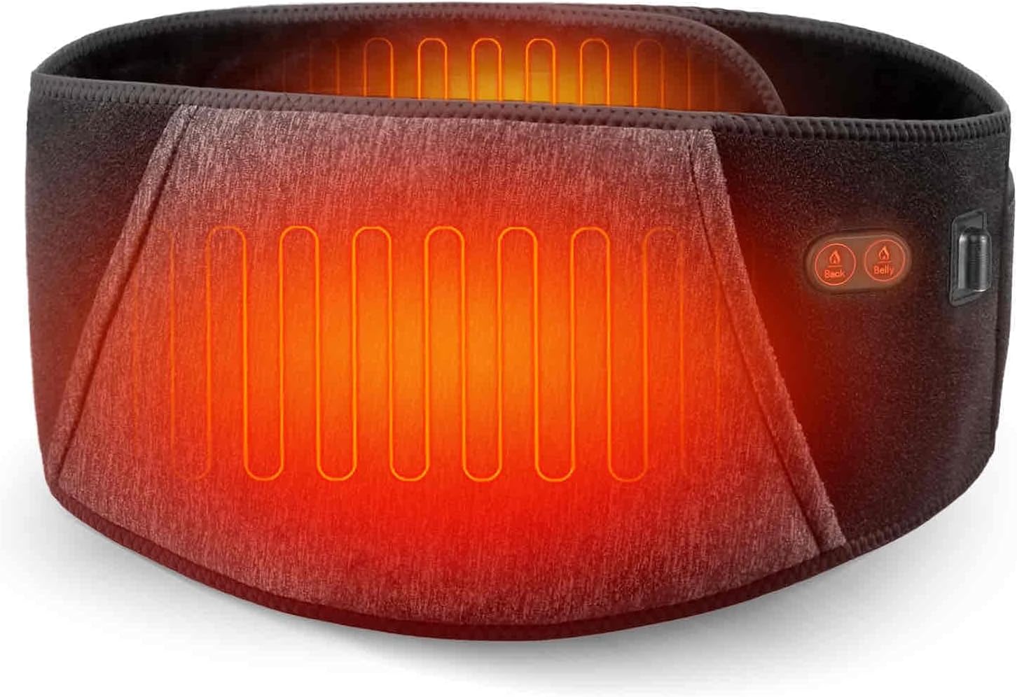 Heated Waist Belt,Heating Pad for Low Back and Belly, Women’s Cordless Heating Belt for Period Cramps - Rechargeable & Slim Design