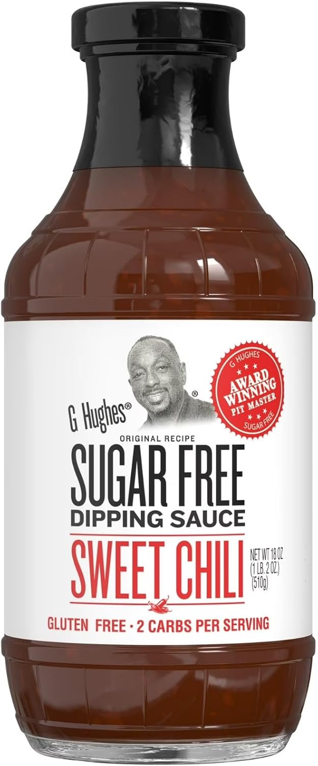 Sugar Free Sweet Chili Sauce - Gluten Free Dipping, Sugar Free, Low Carb - 18 oz (1 Pack)