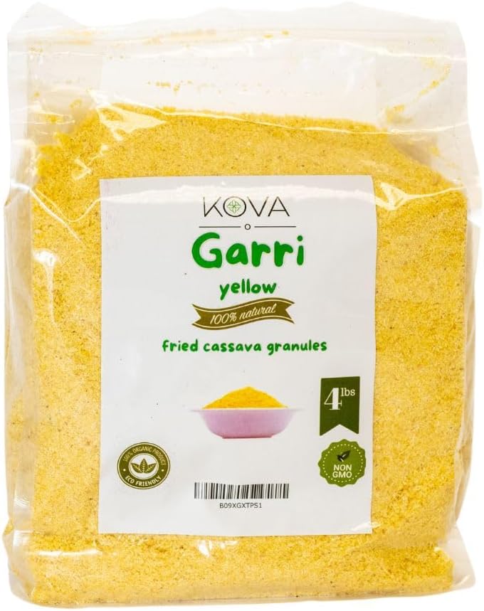 Kovafood Yellow Garri, 4 LBs