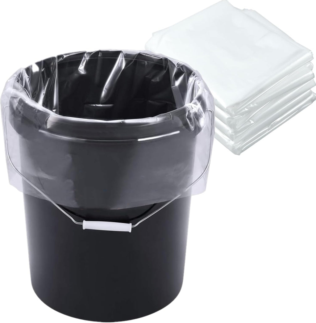 30 Pack 5 Gallon Bucket Liner Bags, 4 Mil Thicker Turkey Brine Bags for Marinating and Brining, 20" W X 28" H Extra Large Food Storage Bags, BPA Free, Heavy Duty Leak Proof