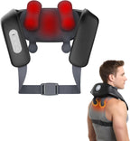 Shiatsu Neck and Back Massagers with Heat, 150 Mins Uses, 4 Modes & Adjustable Massage Head, Electric 3D Deep Tissue Kneadin for Shoulder, Leg, Muscle Soreness, Pain Relief, Relaxation for Women, Men
