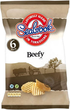 Seabrook Crinkle Cut Crisps - Beefy (6x25g) - Pack of 2